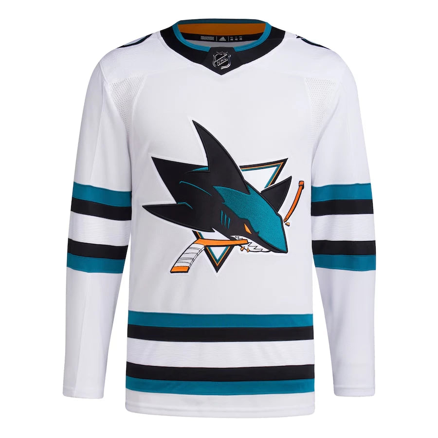 Men's adidas San Jose Sharks Away Authentic Primegreen Jersey