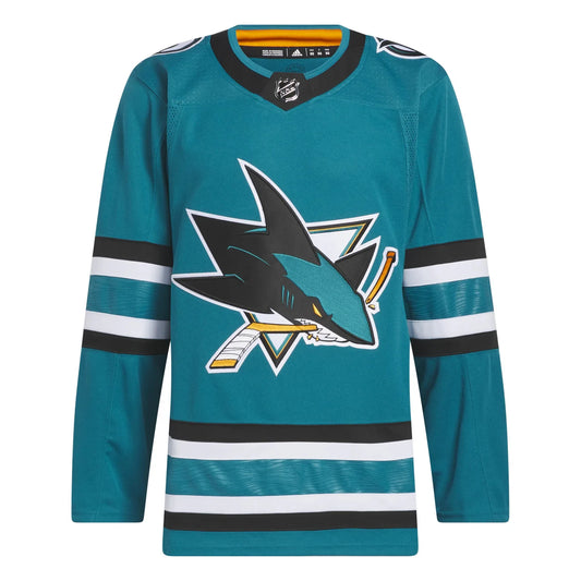 Men's adidas San Jose Sharks Home Authentic Primegreen Jersey